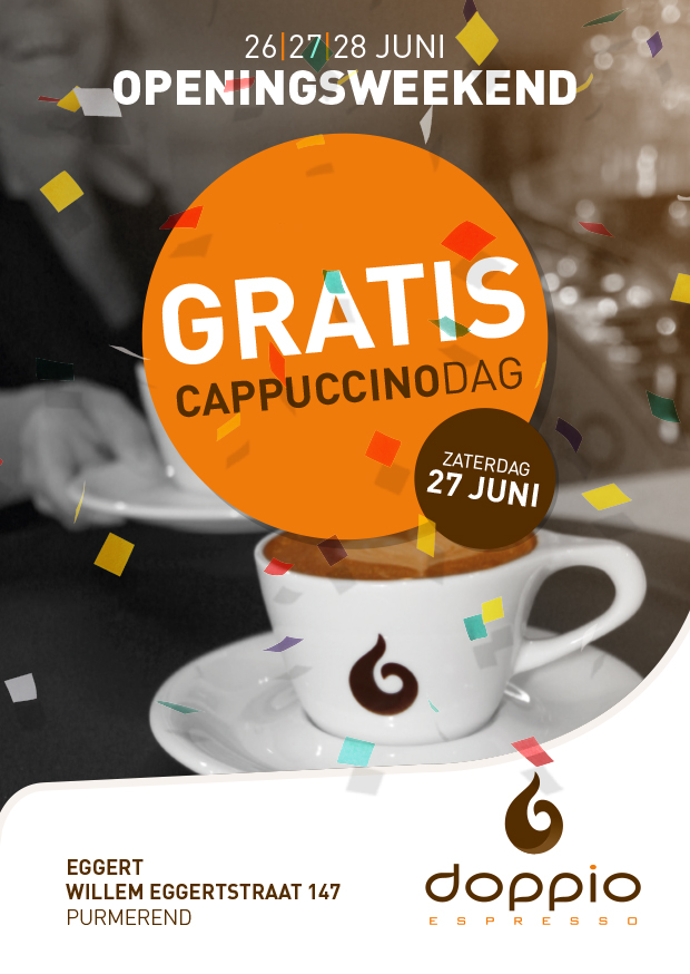 Doppio Espresso opent 26e vestiging in Purmerend. Bron: FranchiseFormules.NL