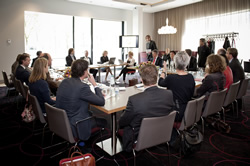 Deelnemers aan de ronde-tafeldiscussie van Accor Hotels Nederland (foto: Christiaan Krop)